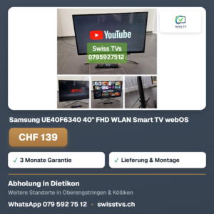 Samsung UE40F6340 40" FHD WLAN Smart TV webOS