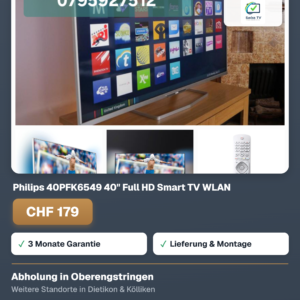Philips 40PFK6549 40" Full HD Smart TV WLAN