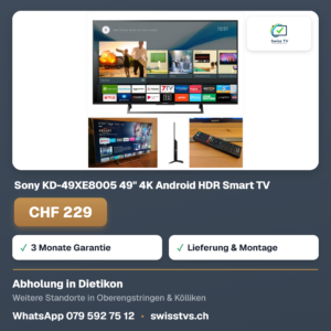 Sony KD-49XE8005 49" 4K Android HDR Smart TV