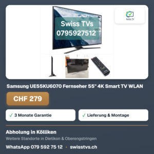 Samsung UE55KU6070 Fernseher 55" 4K Smart TV WLAN