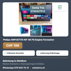 Philips 49PUS7170 49" 4K P5 Engine Fernseher