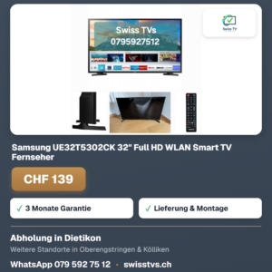Samsung UE32T5302CK 32" Full HD WLAN Smart TV Fernseher