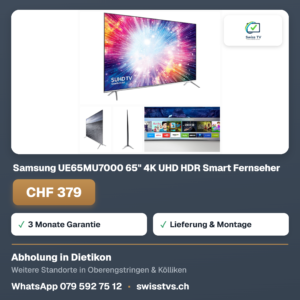 Samsung UE65MU7000 65" 4K UHD HDR Smart Fernseher