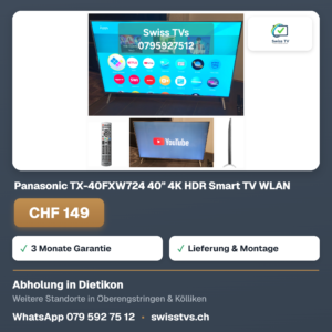 Panasonic TX-40FXW724 40" 4K HDR Smart TV WLAN