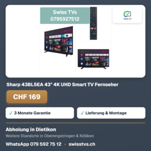 Sharp 43BL5EA 43" 4K UHD Smart TV Fernseher