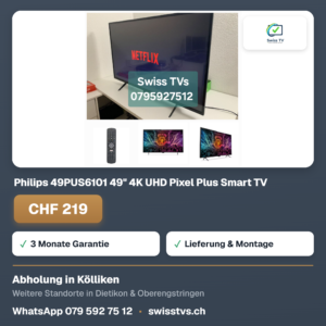 Philips 49PUS6101 49" 4K UHD Pixel Plus Smart TV