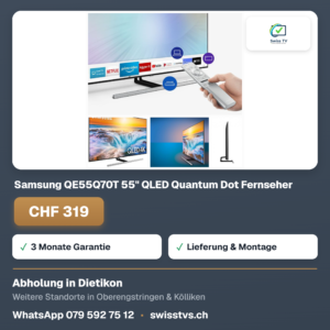 Samsung QE55Q70T 55" QLED Quantum Dot Fernseher