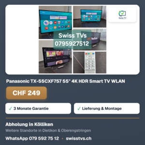 Panasonic TX-55CXF757 55" 4K HDR Smart TV WLAN