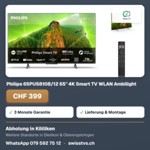 Philips 65PUS8108/12 65" 4K Smart TV WLAN Ambilight