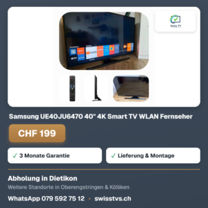 Samsung UE40JU6470 40" 4K Smart TV WLAN Fernseher