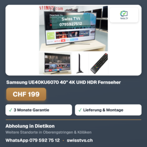 Samsung UE40KU6070 40" 4K UHD HDR Fernseher