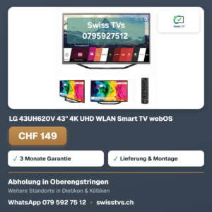 LG 43UH620V 43" 4K UHD WLAN Smart TV webOS