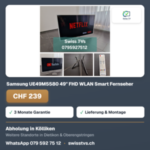 Samsung UE49M5580 49" FHD WLAN Smart Fernseher