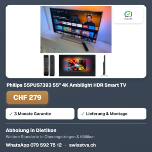 Philips 55PUS7393 55" 4K Ambilight HDR Smart TV