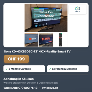 Sony KD-43X8305C 43" 4K X-Reality Smart TV