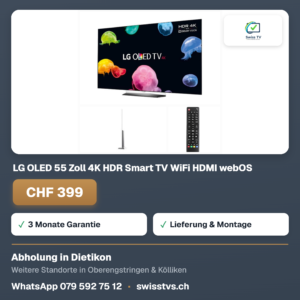 LG OLED 55 Zoll 4K HDR Smart TV WiFi HDMI webOS