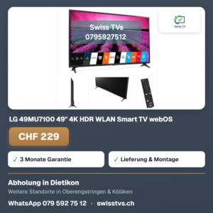 LG 49MU7100 49" 4K HDR WLAN Smart TV webOS