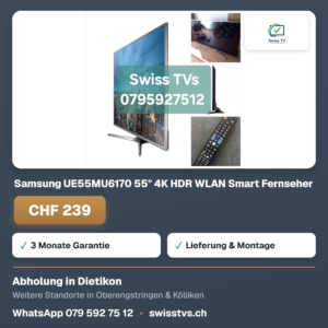 Samsung UE55MU6170 55" 4K HDR WLAN Smart Fernseher