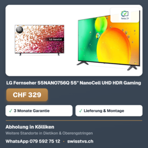 LG Fernseher 55NANO756Q 55" NanoCell UHD HDR Gaming