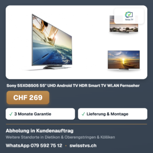 Sony 55XD8505 55" UHD Android TV HDR Smart TV WLAN Fernseher