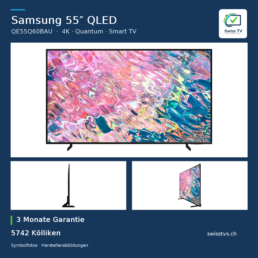 Samsung QE55Q60BAU 55" QLED 4K Quantum Smart TV