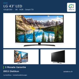LG 43UJ634v 43" 4K Smart TV WLAN Fernseher