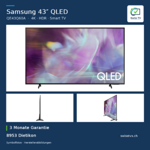Samsung QE43Q60A 43" QLED 4K Smart TV WLAN Fernseher