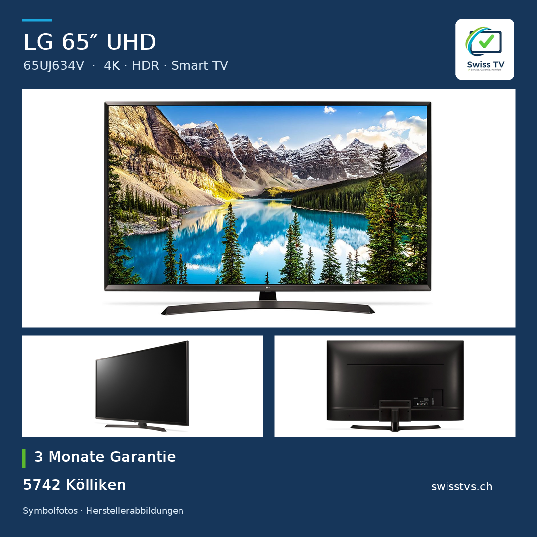 LG 65UJ634v Fernseher 65" 4K Smart TV WLAN