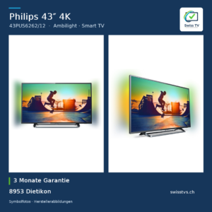 Philips 43PUS6262 43" 4K Ambilight Smart TV WLAN