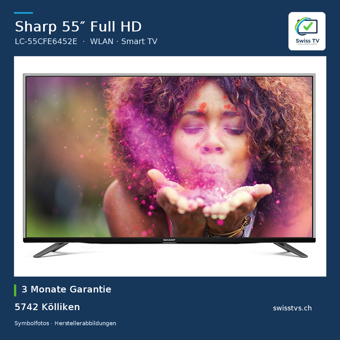 Sharp LC-55CFE6452E 55" Full HD Smart TV WLAN