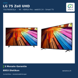 LG 75UT80003LA 75" UHD 4K WLAN Smart TV Fernseher