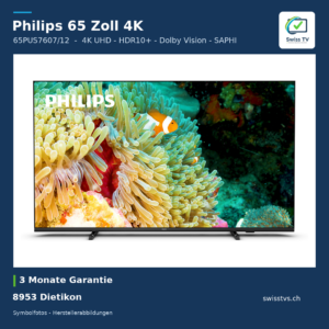 Philips 65PUS7607/12 65" UHD 4K WLAN Smart TV Fernseher