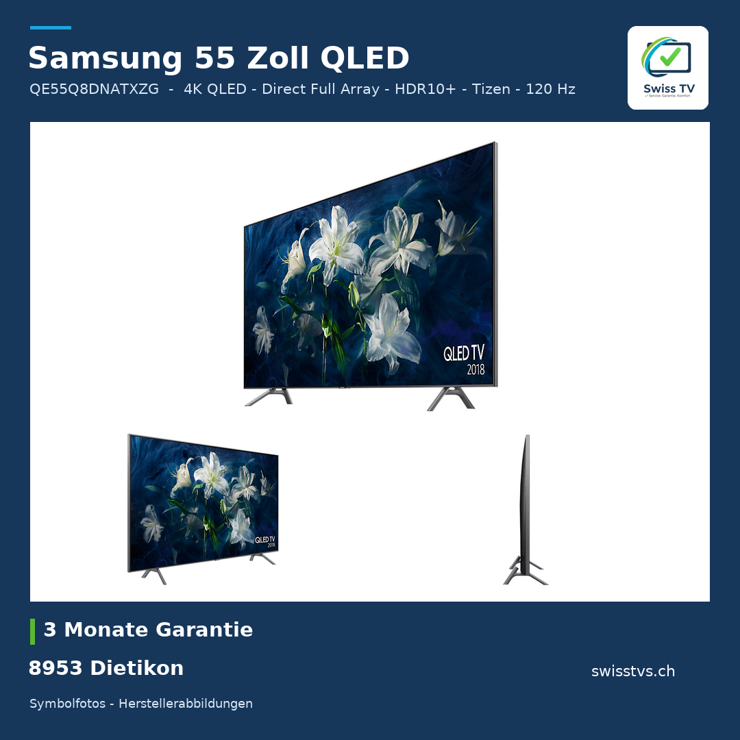 Samsung QE55Q8DNATXZG 55" QLED 4K HDR10+ 120Hz Smart TV