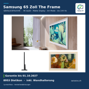Samsung QE65LS03FAUXXN 65" The Frame QLED 4K Smart TV mit Wandhalterung
