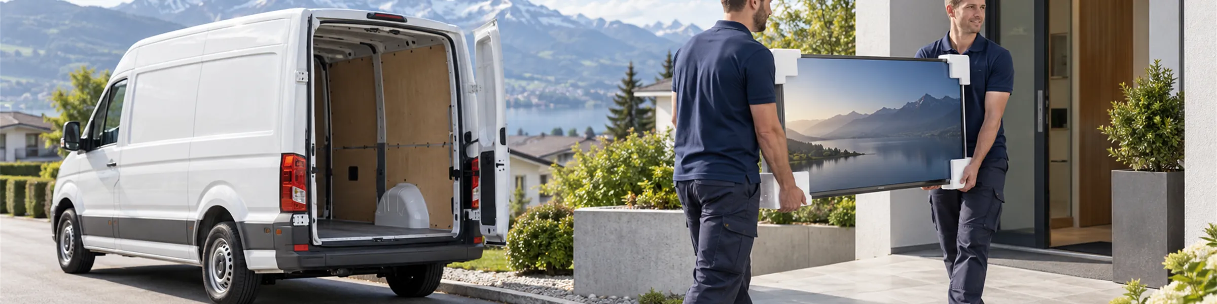Lieferung und Montage durch Swiss TV